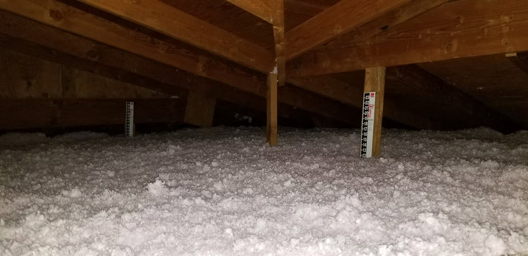 attic insulation installation